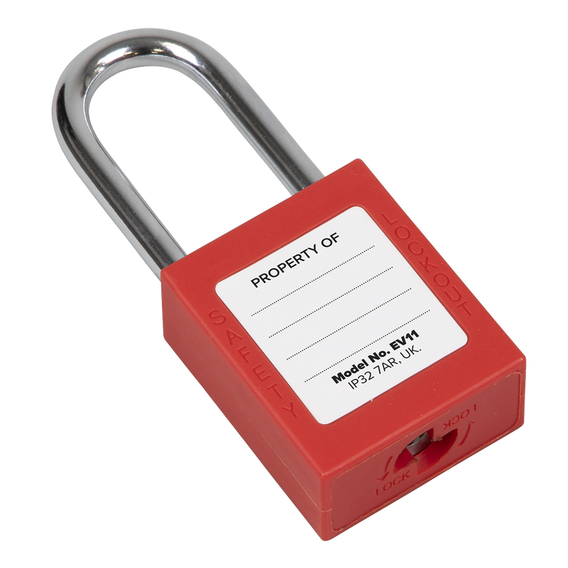 Sealey Safety Lockout Padlock EV11 Ø6mm Shackle