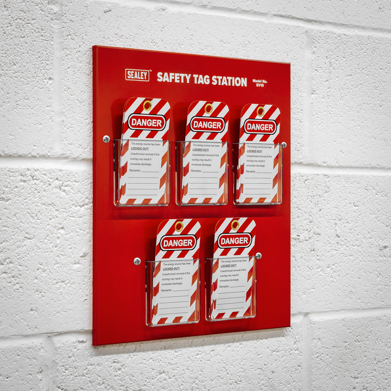 Sealey Safety Tag Station EV15 350x30x400mm