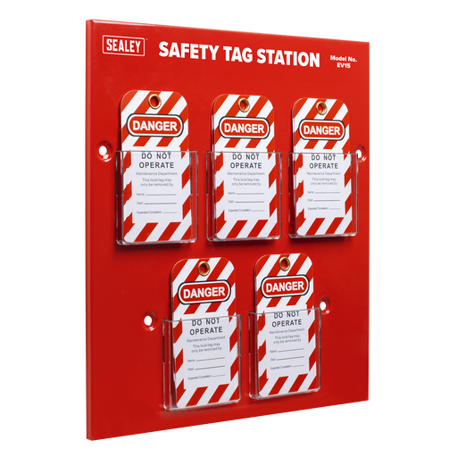 Sealey Safety Tag Station EV15 350x30x400mm