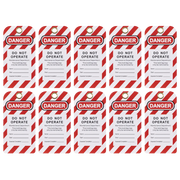 Sealey Lockout Safety Tag Set 10 Piece 75x145mm