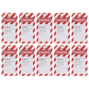 Sealey Lockout Safety Tag Set 10 Piece 75x145mm