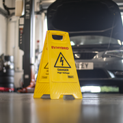 Sealey EV/Hybrid Floor Warning Signs - Pack of 2, 620x300mm