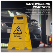 Sealey EV/Hybrid Floor Warning Signs - Pack of 2, 620x300mm