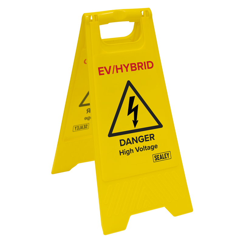 Sealey EV/Hybrid Floor Warning Signs - Pack of 2, 620x300mm