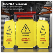 Sealey Folding Safety Barrier EV20 1775x980mm for Electric Vehicles