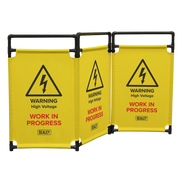 Sealey Folding Safety Barrier EV20 1775x980mm for Electric Vehicles