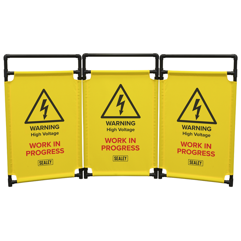 Sealey Folding Safety Barrier EV20 1775x980mm for Electric Vehicles