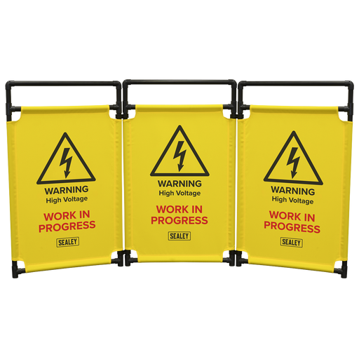 Sealey Folding Safety Barrier EV20 1775x980mm for Electric Vehicles