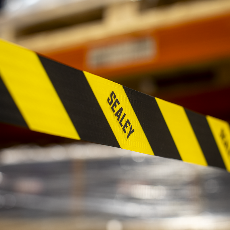 Sealey Retractable Safety Barrier Post Set - 2 Posts, 480mm Height