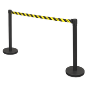 Sealey Retractable Safety Barrier Post Set - 2 Posts, 480mm Height
