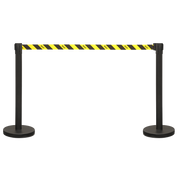 Sealey Retractable Safety Barrier Post Set - 2 Posts, 480mm Height