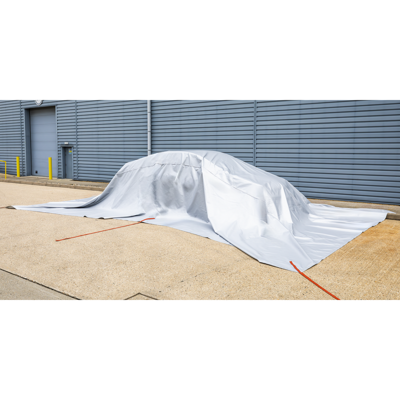 Sealey Vehicle Fire Safety Blanket 6x8m Silicone Coated EV500
