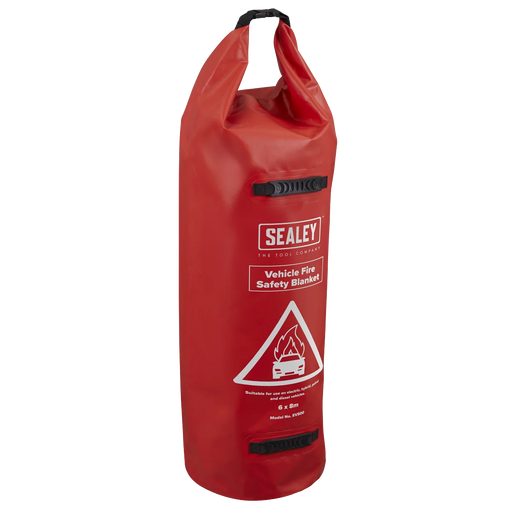 Sealey Vehicle Fire Safety Blanket 6x8m Silicone Coated EV500