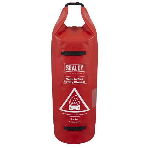 Sealey Vehicle Fire Safety Blanket 6x8m Silicone Coated EV500