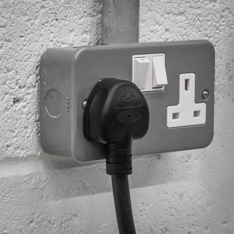 Sealey 5m Portable EV Charger Type 2 to UK 3-Pin Plug 3.5kW