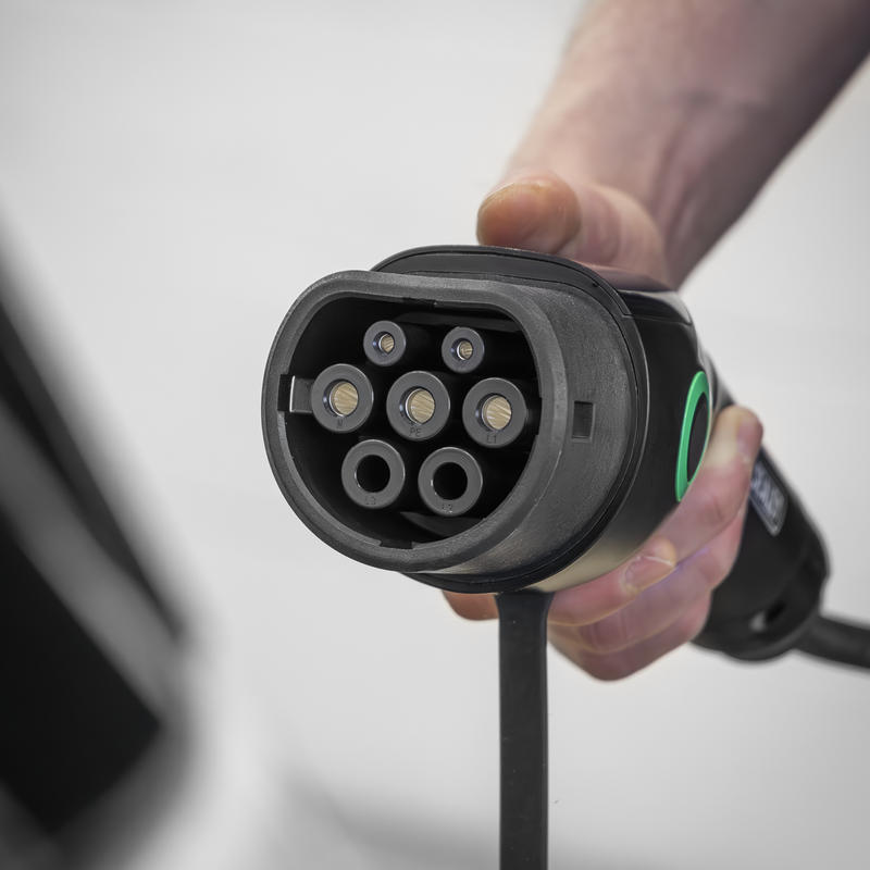 Sealey 5m Portable EV Charger Type 2 to UK 3-Pin Plug 3.5kW