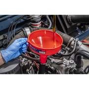 Sealey Fixed Spout Funnel 185mm - Medium Oil & Fuel Resistant