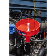 Sealey Fixed Spout Funnel 185mm - Medium Oil & Fuel Resistant