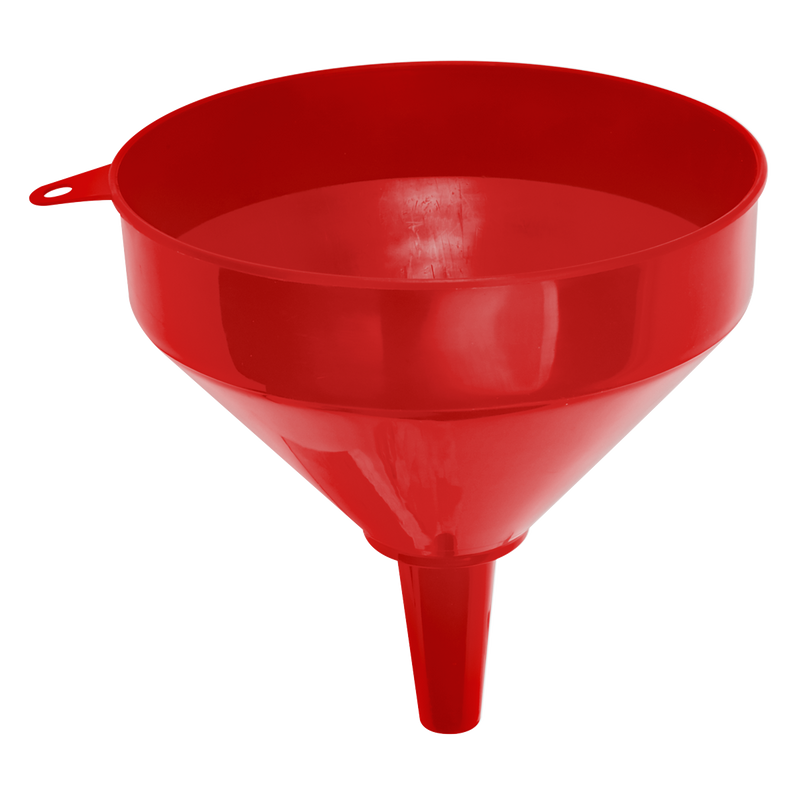 Sealey Fixed Spout Funnel 250mm - Large Oil & Fuel Resistant
