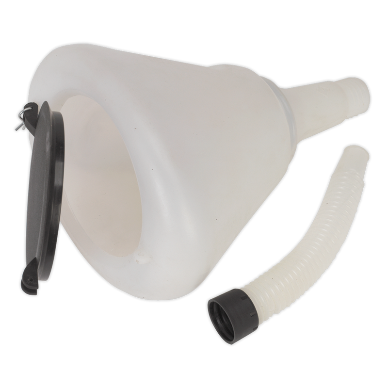 Sealey Funnel 200mm with Closing Lid