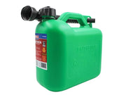 Faithfull Plastic Fuel Can Green 5 litre - FAIAUCAN5G