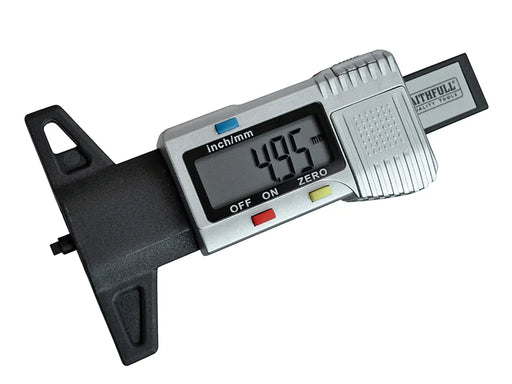 Faithfull Tyre Depth Gauge Digital Readout 0-25mm - FAIAUDEPTH