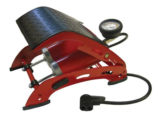 Faithfull Foot Pump Double Cylinder with Gauge - FAIAUFPUMP2