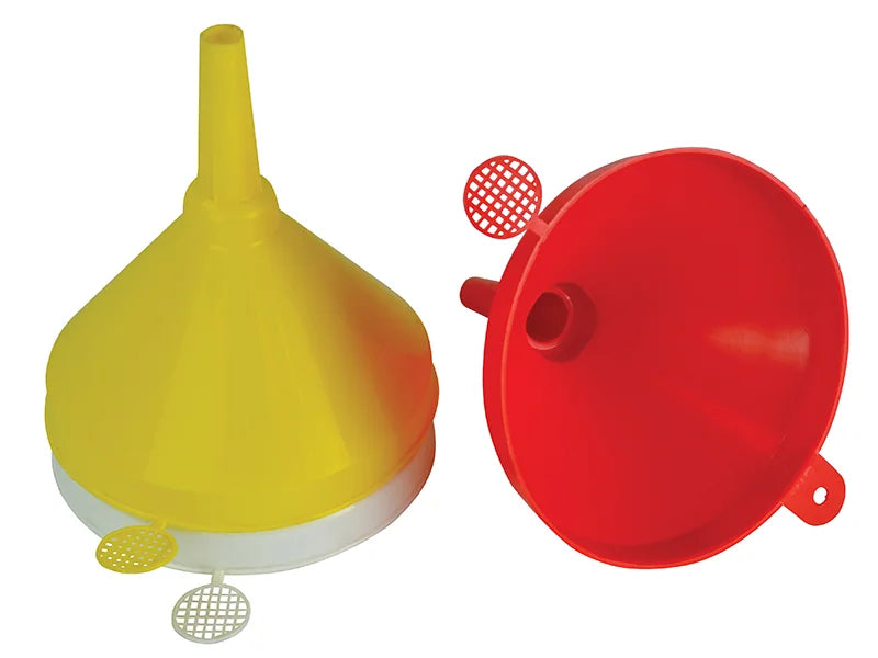 Faithfull Plastic Funnel 150mm Set, 3 Piece - FAIAUFUNNEL3