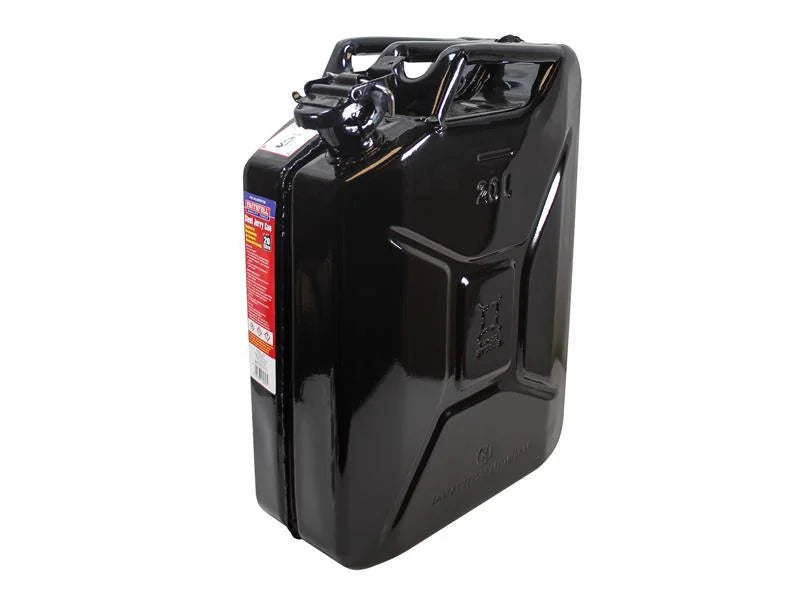 Faithfull Black Steel Jerry Can 20 litre - FAIAUJERR20B