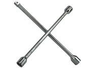 Faithfull 4-Way Wheel Brace Chrome Plated 14in - FAIAUWB4WC