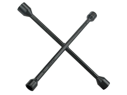 Faithfull 4-Way Wheel Brace Black Powder Coated 14in - FAIAUWB4WP