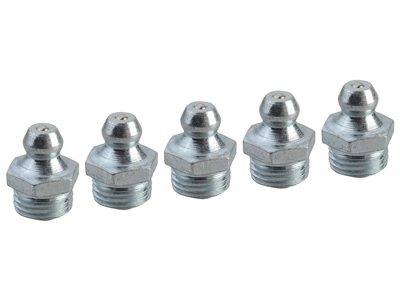 Faithfull Grease Nipple Straight M10 x 1.0 (Pack 5) - FAIGGN10100M