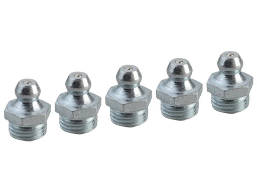 Faithfull Grease Nipple Straight M10 x 1.0 (Pack 5) - FAIGGN10100M