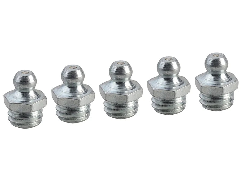 Faithfull Grease Nipple Straight M10 x 1.5 (Pack 5) - FAIGGN10150M