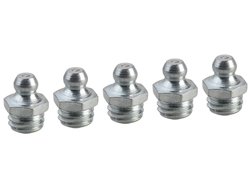 Faithfull Grease Nipple Straight M10 x 1.5 (Pack 5) - FAIGGN10150M