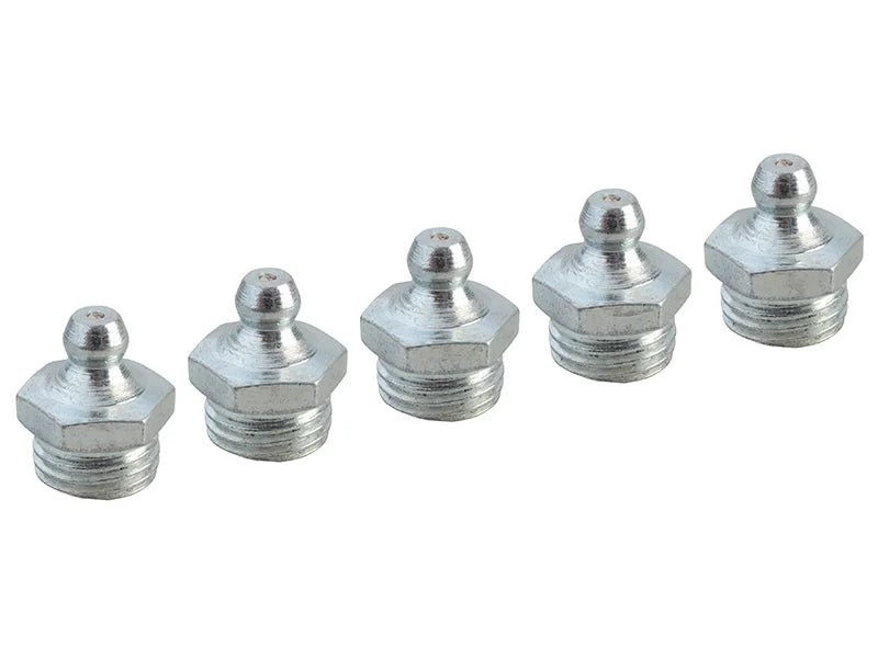 Faithfull Grease Nipple Straight 1/4in BSP (Pack 5) - FAIGGN14BSP