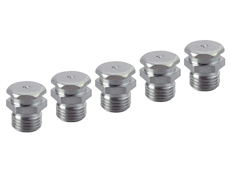 Faithfull Grease Nipple Button 1/4in BSP (Pack 5) - FAIGGN14BSPB