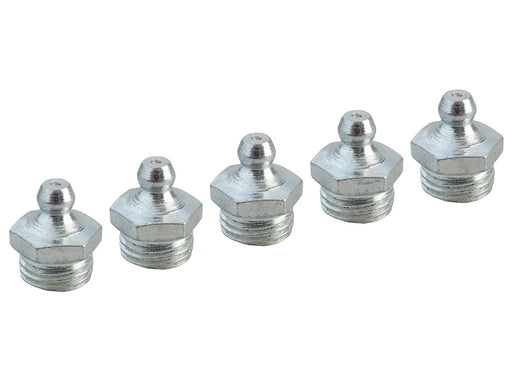 Faithfull Grease Nipple Straight 1/4in BSP (Pack 5) - FAIGGN14BSP
