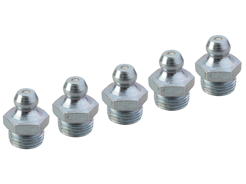 Faithfull Grease Nipple Straight 1/8in BSP (Pack 5) - FAIGGN18BSP