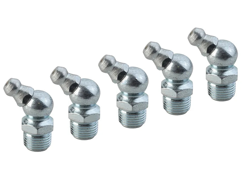 Faithfull Grease Nipple 45° 1/8in BSP (Pack 5) - FAIGGN18BSPA