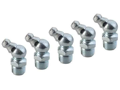 Faithfull Grease Nipple 45° 1/8in BSP (Pack 5) - FAIGGN18BSPA