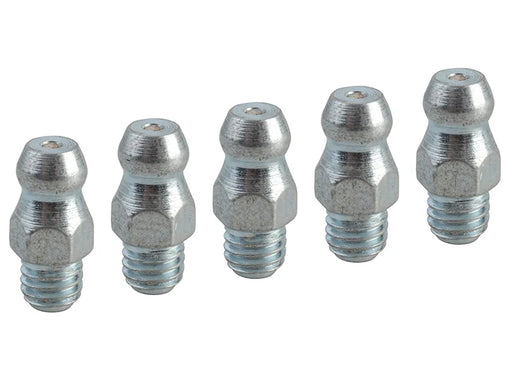 Faithfull Grease Nipple Straight M6 x 1.0 (Pack 5) - FAIGGN6100M