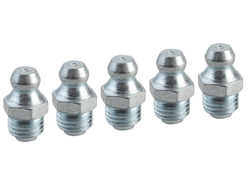 Faithfull Grease Nipple Straight M8 x 1.0 (Pack 5) - FAIGGN8100M