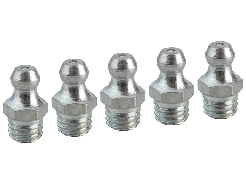 Faithfull Grease Nipple Straight M8 x 1.25 (Pack 5) - FAIGGN8125M