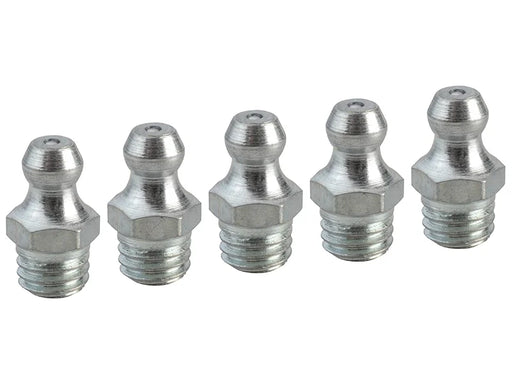 Faithfull Grease Nipple Straight M8 x 1.25 (Pack 5) - FAIGGN8125M