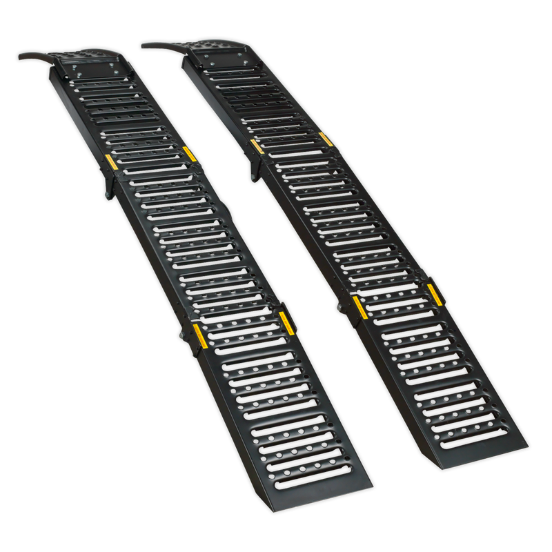 Sealey Steel Folding Loading Ramps 500kg Capacity - Pair