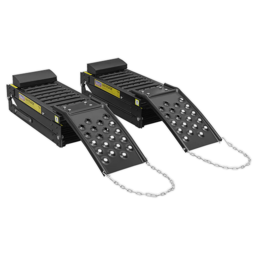 Sealey Steel Folding Loading Ramps 500kg Capacity - Pair