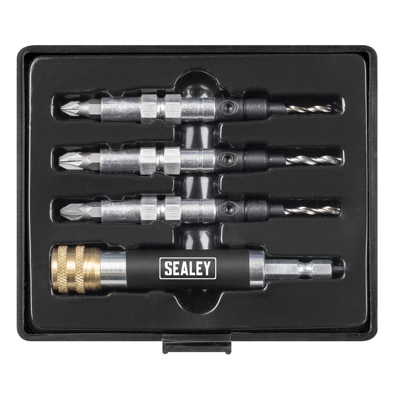 Sealey Flip-Over Drill/Driver Set 4 Piece - Ø2.38mm to Ø3.18mm