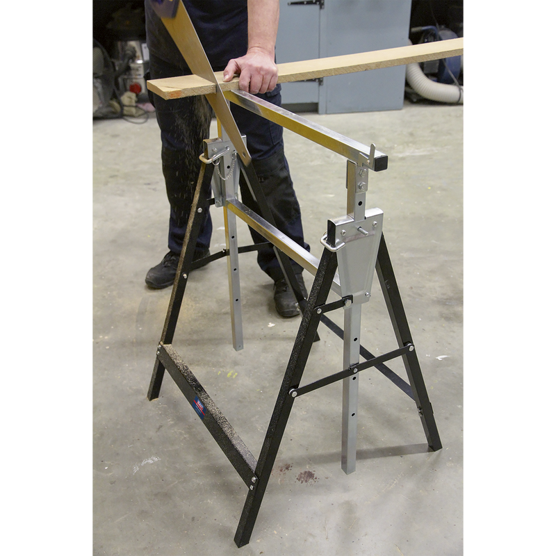 Sealey Fold Down Telescopic Trestle 200kg Capacity FDT3