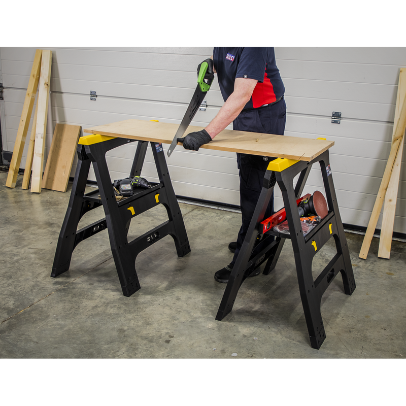 Sealey Heavy-Duty Folding Composite Trestle FDT4 350kg Capacity